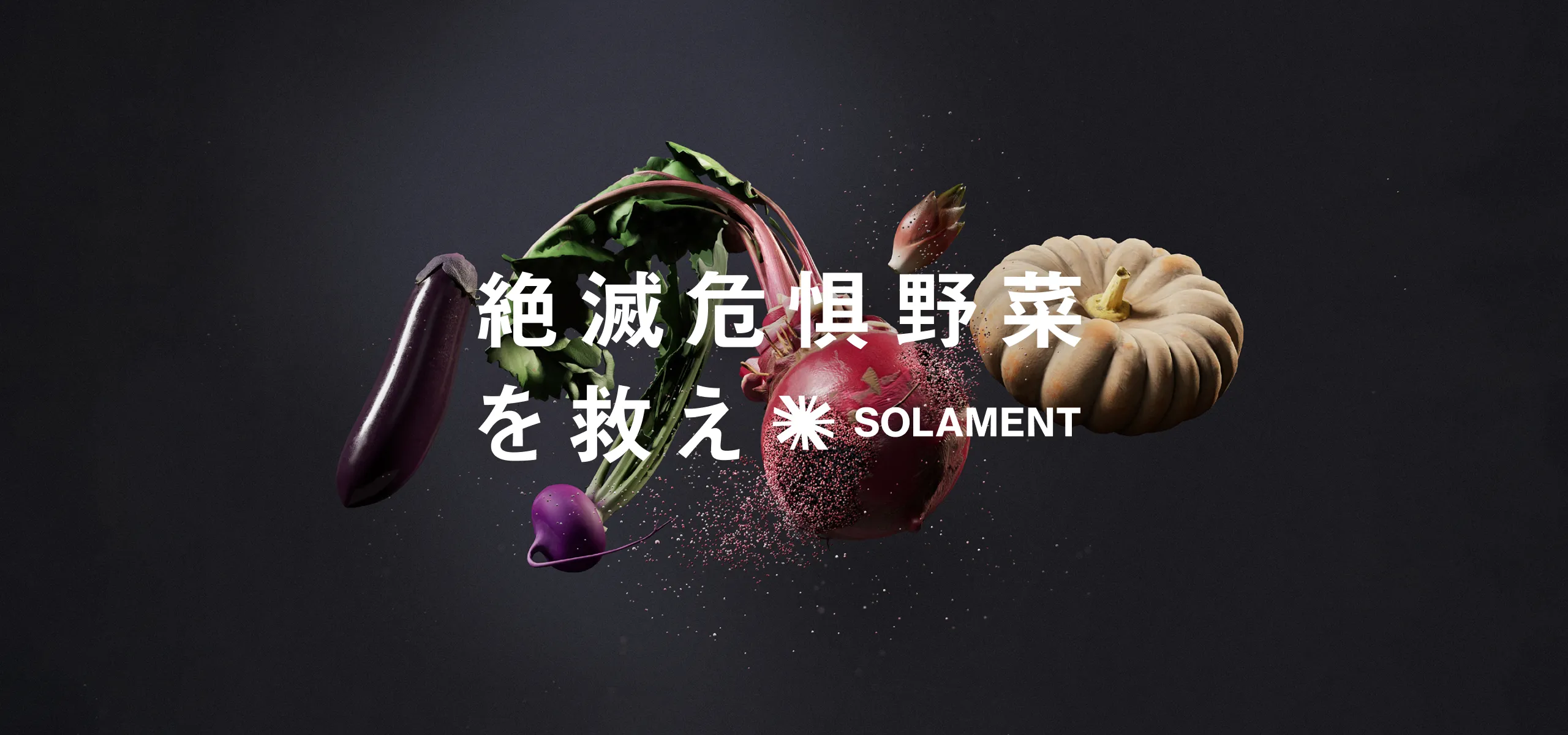 絶滅危惧野菜を救え SOLAMENT®