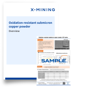 Oxidation-resistant submicron copper powder
